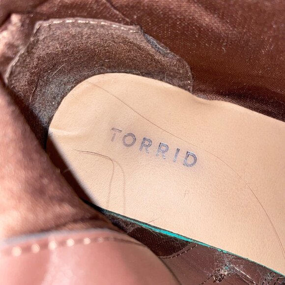 Brown Knee-High Riding Boots With Adjustable Buckles & Side Zipper - Picture 13 of 13